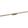Image de hansgrohe 56047140 RainDrain Flex Kit de Finition pour caniveau de Douche 1200 cm-Peut être Raccourci-Bronze brossé prêt à l'emploi, 120 cm