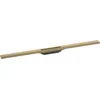 Image de hansgrohe 56046140 RainDrain Flex Kit de Finition pour caniveau de Douche 1000 raccourcissable Bronze brossé prêt à l'emploi, 100 cm