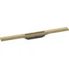 Image de hansgrohe RainDrain Flex - Caniveau de douche linéaire 700 mm, Siphon de sol découpable pour montage libre, Bronze brossé, 56043140