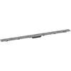 Image de hansgrohe RainDrain Rock - Caniveau de douche linéaire 1200 mm, Siphon de sol découpable et carrelable, 56034000