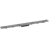Image de hansgrohe RainDrain Rock - Caniveau de douche linéaire 900 mm, Siphon de sol découpable et carrelable, 56032000