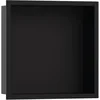 Image de hansgrohe XtraStoris Original Niche Murale avec Cadre, 300x300x100 mm, 56057; Coloris: Noir Mat