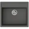 Image de hansgrohe Évier encastré S52 S520-F510 550x490mm, 1 cuve principale, gris pierre