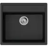 Image de hansgrohe Évier encastré S52 S520-F510 550x490mm, 1 bac principal, noir graphite