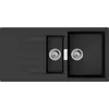 Image de hansgrohe Évier encastré S520 avec égouttoir, 980x480 mm, 2 bacs, graphite noir