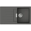 Image de hansgrohe Évier encastré S520 avec égouttoir, 840x480mm, 1 bac, gris pierre
