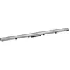 Image de hansgrohe RainDrain Match Caniveau de douche 1200 mm, acier inoxydable brossé, kit complet