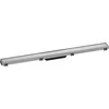 Image de hansgrohe RainDrain Match - Caniveau de douche linéaire 900 mm, Siphon de sol avec cadre réglable en hauteur, Acier inoxydable brossé, 56040800