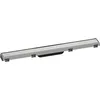 Image de hansgrohe RainDrain Match - Caniveau de douche linéaire 700 mm, Siphon de sol avec cadre réglable en hauteur, Acier inoxydable brossé, 56037800