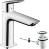 Image de hansgrohe Logis Mitigeur de lavabo 110 avec tirette et vidage, chromé, 71251000