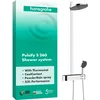 Image de hansgrohe Pulsify S - Colonne de douche avec mitigeur thermostatique, douche pluie (  260mm) avec robinet, douchette, support, flexible de douche, barre et douche de tête ronde 2 jets, Chromé