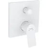 Image de hansgrohe Vivenis Set de finition pour mitigeur bain/douche encastré, blanc mat, 75415700