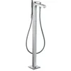 Image de Hansgrohe AXOR Citterio Mitigeur de bain, finition losange, à poser au sol, accessoires inclus, saillie 200mm, 39471, Coloris: chrome