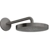 Image de hansgrohe Douche de tête Axor One avec bras de douche, 1 jet, chrome noir brossé