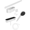 Image de hansgrohe Set de douchette WallStoris 105 3jets Eco, avec THM, BrSt, kit accessoire, blanc-mat