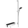 Image de hansgrohe Pulsify S - Set de douche, Ensemble de douche avec mitigeur thermostatique, douchette, barre de douche 90cm, support et flexible de douche 160cm, Pommeau de douche avec 3 jets, Chromé