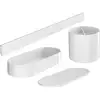Image de hansgrohe Ensemble salle de bain WallStoris en plastique, blanc mat