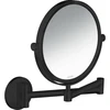 Image de hansgrohe Axor Uni miroir de rasage circulaire mural, noir mat