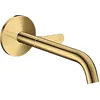 Image de hansgrohe AXOR One Mitigeur de lavabo pour montage mural, encastré, saillie 220mm, 48112990, Couleur: Polished Gold Optic