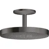 Image de hansgrohe AXOR One Pomme de douche 280 1 jet avec raccordement au plafond, 48493340, Couleur: Brushed Black Chrome