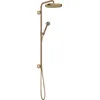 Image de hansgrohe AXOR Showerpipe 280 1jet, montage encastré, 48790140, Couleur: Brushed Bronze