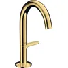 Image de hansgrohe AXOR One Mitigeur de lavabo Select 140 avec vidage Push-Open, saillie 122 mm, 48010990, Couleur: Polished Gold Optic