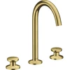 Image de hansgrohe Axor One 3 trous Mitigeur lavabo Sel. 170 A 140 mm, brosse, vidage push-open