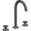 Image de hansgrohe AXOR One Mélangeur de lavabo 3 trous Select 170 avec vidage Push-Open, saillie 140 mm, 48070340, Couleur: Brushed Black Chrome
