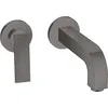 Image de hansgrohe AXOR Citterio Mitigeur de lavabo, finition losange, encastré, saillie 220mm, garniture découlement non verrouillable, 39181340, Couleur: Brushed Black Chrome