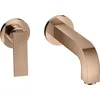 Image de hansgrohe AXOR Citterio Mitigeur de lavabo, finition losange, encastré, saillie 220mm, garniture découlement non verrouillable, 39181300, Couleur: Polished Red Gold