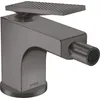 Image de hansgrohe AXOR Citterio Mitigeur de bidet, finition losange, garniture de vidage à tirette, saillie 112mm, 39201340, Couleur: Brushed Black Chrome