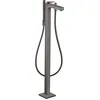 Image de hansgrohe AXOR Citterio Mitigeur de bain, au sol, accessoires inclus, saillie 200mm, 39440340, Couleur: Brushed Black Chrome