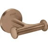 Image de hansgrohe Axor Crochet double pour serviette, montage mural, or rouge brossé