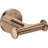 Image de hansgrohe Axor Crochet à serviette double, fixation murale, or rouge poli