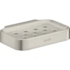 Image de hansgrohe Axor Uni. Circular porte-savon 127x90 mm, fixation murale, aspect inox