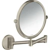 Image de hansgrohe Axor Uni. Miroir de rasage circulaire, montage mural, nickel brossé