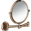 Image de hansgrohe Axor Uni. Miroir de rasage circulaire, montage mural, or rouge poli