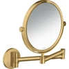 Image de hansgrohe Axor Uni Miroir de rasage circulaire, montage mural, optique or brossé