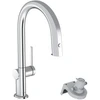 Image de hansgrohe Mitigeur évier Aqittura M91 avec bec extractible, sans filtre, 1jet, chrome