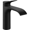 Image de hansgrohe Vivenis - Mitigeur de lavabo avec tirette et vidage, économie d'énergie (CoolStart), Robinet de salle de bain avec hauteur sous bec 110 mm, économie d'eau (EcoSmart), Noir mat, 75023670