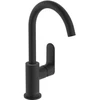 Image de hansgrohe Mitigeur monocommande lavabo Rebris S 210 mm bec pivotant, tirette, mat noir