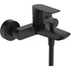 Image de hansgrohe Mitigeur monocommande pour baignoire Rebris E AP, 2 sorties, bec 182 mm, noir mat