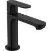 Image de hansgrohe 72527670 Rebris S Einhebel-Waschtischmischer 110 CoolStart mit Metall Zugstangen-Ablaufgarnitur Mitigeur de lavabo à Levier Unique, Noir Mat