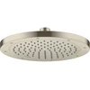Image de hansgrohe Axor pomme de tête EcoSmart encastrée, 245 mm, 1 jet, nickel brossé