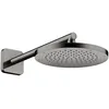 Image de hansgrohe AXOR ShowerSolutions Pommeau de douche 245 1 jet économie deau+, 35389330, Couleur: Polished Black Chrome