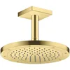 Image de hansgrohe AXOR ShowerSolutions 26437 Raccord de plafond carré, 100 mm, couleur : laiton brossé