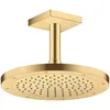 Image de hansgrohe AXOR ShowerSolutions 26437 Raccord de plafond carré 100 mm Couleur : aspect or brossé