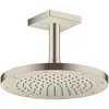 Image de hansgrohe AXOR ShowerSolutions 26437 Raccord de plafond carré 100 mm Couleur : nickel brossé