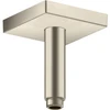 Image de hansgrohe Raccord plafond 100 mm, nickel brossé, carré