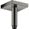 Image de hansgrohe Raccord de plafond 100 mm, chrome noir poli, carré